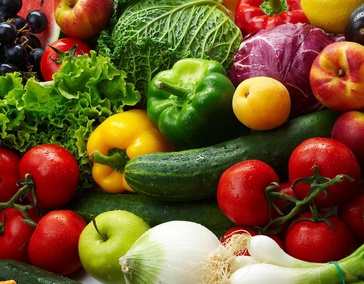 Свежие овощи и зелень