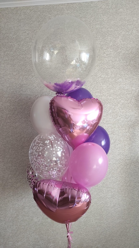Готовые фольгированные фигуры, фонтаны из шаров